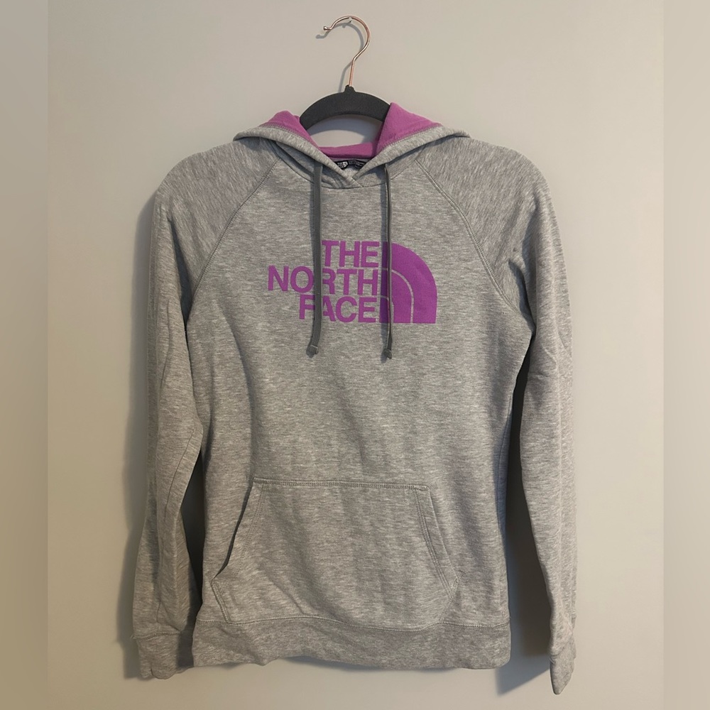 North Face | Woman’s Grey and Purple Hoodie Sweatshirt